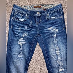 Zana Di premium jeans highly distressed jeans size 3